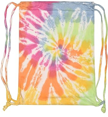 Colortone Batik Stoffbeutel 'Sports Sack' | Batik Turnbeutel Damen mit verschiedenen Mustern | Festival Accessoires aus Baumwoll-Mix | Handgefärbtes Design Frauen Männer Kinder | Eternity