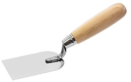 Tectool TT Truelle de plâtrier Inox avec poignée en Bois 60 mm