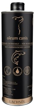 GranataPet Oleum Canis - Olio di Salmone, integratore Alimentare per Cani, Olio di Salmone Gustoso, con acidi Grassi Omega-3 e Omega-6, 1 x 250 ml