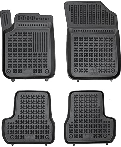 MOTOS Gummimatten Auto Fussmatte passt für Citroen C3 II 2009-2016 Verbessern Sie Ihren Reisekomfort mit Antirutschmatte Auto - Allwetter fußmatten Auto, Schutz vor Verschmutzung