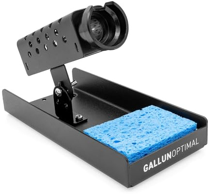 GALLUNOPTIMAL professioneller Ablageständer für Lötkolben SPRINT65, SPRINT150, SPRINT80+ und SPRINT80D+ inklusive Reinigungsschwamm - optimaler Helfer für Elektrotechnik, Löten und Basteln