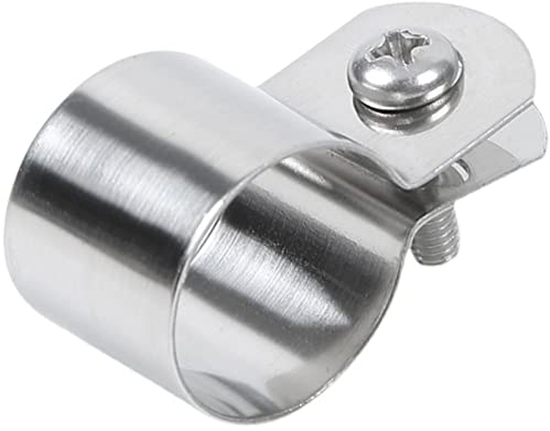2/5/10 Stück 304 Edelstahl Erdungsklemme Rohrschelle Pferderückenklemme Halterung Rohrschnalle Schlauchschelle, Durchmesser 12 mm (10 Stück)