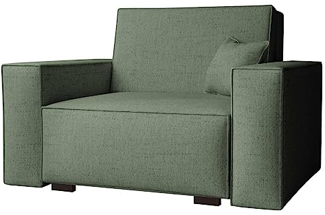 Mirjan24 Sofa Viva Duo I mit Schlaffunktion, einsitzer Polstersofa mit Bettkasten, Schlafsofa, Bettsofa inkl. Kissen, Wohnlandschaft, Farbauswahl (Neve 34)