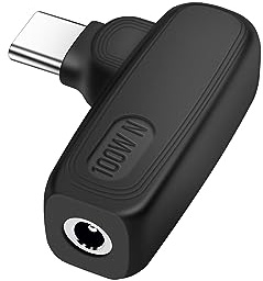 PNGKNYOCN 100W PD USB Type C to DC 3.5mm x 1.35mm Adapter, 90 Degree DC 3.5 x 1.35mm Female to USB Type C Male Power Charging Adapter for Laptop Power Supply