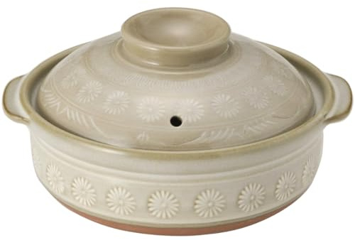 TIKUSAN Donabe Japanese Hot Pot Banko Ware Made in Japan (6 go(30 fl oz.))