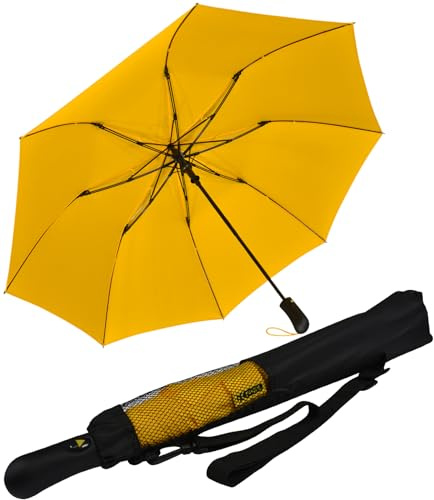 iX-brella XXL 124cm Fiberglas Golf-Taschenschirm mit Automatik - yellow