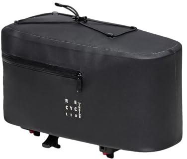 VAUDE Gepäckträgertasche Proof Rack (UniKlip 2), 8,5 Liter Volumen, wasserdicht, black, Einheitsgröße