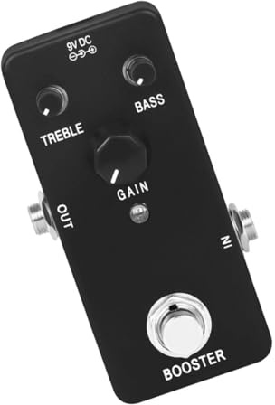 Vaguelly Analoger Delay Gitarreneffekt für E-gitarre mit Stereo Digitalverzögerung und Abs Material Schwarz Präzise Steuerung und Verbesserte Spielqualität für Elektrische Gitarre