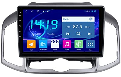 ZCRKEJI Radio Estéreo para Auto Android Radio para Auto con Pantalla Táctil De 9 Pulgadas para Chevrolet Captiva 2011-2016 Android Auto Doble DIN con Navegación GPS Soporte Bluetooth FM Cámara De
