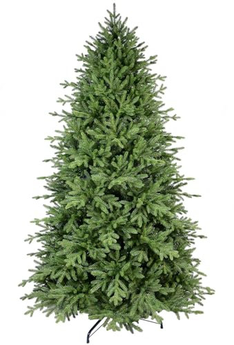Treepool Árbol de Navidad artificial de 5 pies con 2231 agujas de polietileno, más realistas, árboles de Navidad falsos de abeto de alta calidad, verde, ramas con bisagras, soporte de metal plegable