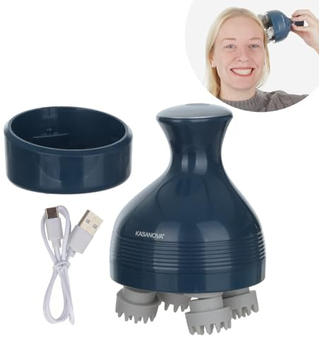 Kasanova 1 WIEDERAUFLADBARER KOPFMASSAGEGERÄT, ABS-Kunststoff Elektronische Komponenten, blank