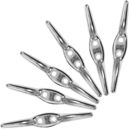 OSOLADY 6pcs Stainless Steel Blind Cord Holders Flag Hook Blind Rope Holder Window Safety Cable Cleat