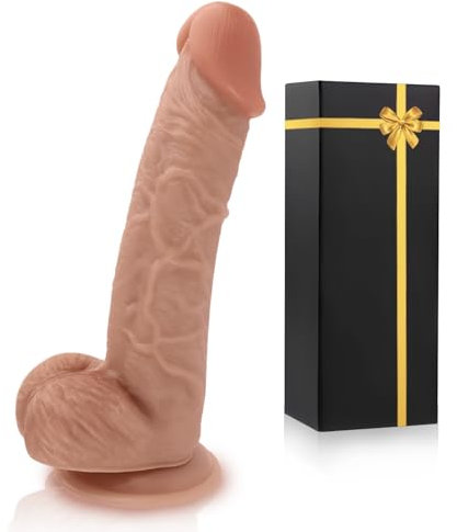 Dildo Realistico Sexytoysys Donna Uomo Coppia Dildo 18cm Fallo Realistico Finto Pene per Principianti per Donne e Forte Ventosa Dildo Classici Plug Anale Sex Toy per Uomini Dildo XXL per Coppie (L)
