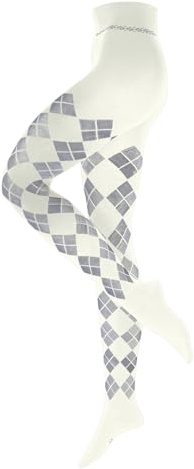 Burlington Damstrumpbyxor elegant Essence W Ti bomull mönstrad 1 styck, vit off-white 2040, 42–44, Vit off-white 2040, 42-44