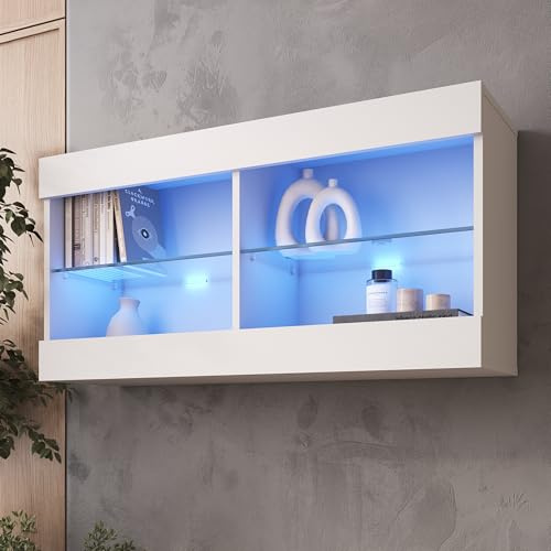 Komodee Vetrina Tivoli Bianco/Nero 55x159x35 cm