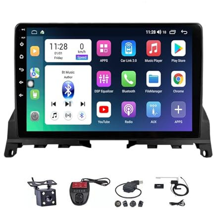 Generico Autoradio Android 13 da 9 per Mercedes-Benz Classe C W204 (2006-2011) - Radio 2 DIN da Incasso con Navigazione, CarPlay, FM/AM, Controllo vocale, Ricevitore Audio