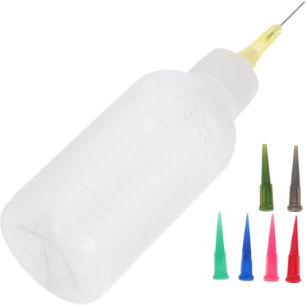 Gatuida 1Satz Töpferwerkzeugset Glasur Quetschflasche mit Feiner Spitze und Nadeln für Präzises Töpfern und DIY Projekte Langlebig und Vielseitig Einsetzbar