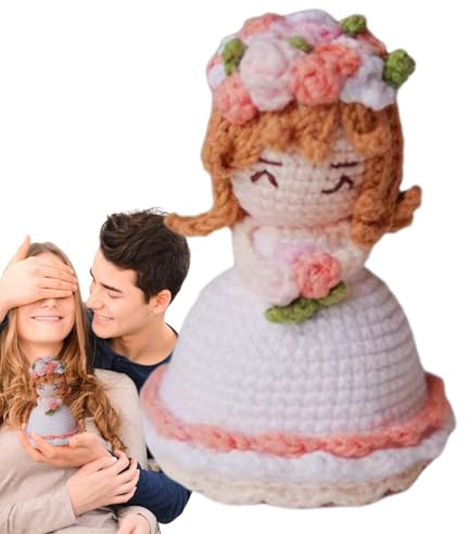Duqulle Bambole a maglia – fiori all'uncinetto | bouquet reversibile per ragazze Design regalo per adolescenti, figlie, insegnanti, laurea, compleanno, mamma, amici, Natale, Pasqua