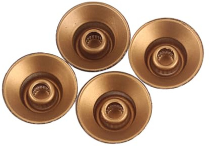 LOLIPPYY 4 Stück Goldene Gitarrenknöpfe Potiknöpfe Volume Tone Control Knöpfe für Elektrische Gitarre Langlebige Kunststoffdrehknöpfe Zubehör Ersatzteile für Gitarren und Bässe