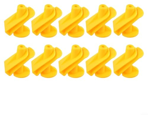 Filteilect Engine Undertray and Underbody Shield Clips Compatible with for Compatible with fortwo 450 451-10 Pack, Plastic Fastening Fixings, Yellow, Compatible with