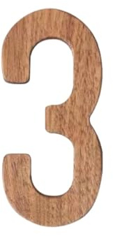 Numero Civico,Numero Civico Esterno 1 pz 3 pollici numeri di cassetta postale in noce con magnete casa in legno for indirizzo esterno 3D appartamento(3)