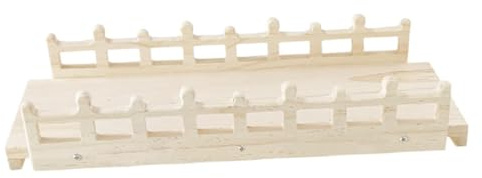 ALCXAZS Kaninchen Meerschweinchen Versteckhaus mit Treppe – Premium Spielhaus zum Spielen, Knabbern, Klettern, Ausruhen und als Dekoration für drinnen.