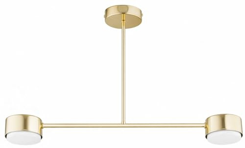 KAR LIGHTING Deckenleuchte 2-flammig GX53 Gold – Moderne Spot-Leuchte im Loft Design für Wohnzimmer, Küche & Büro (ohne Leuchtmittel)
