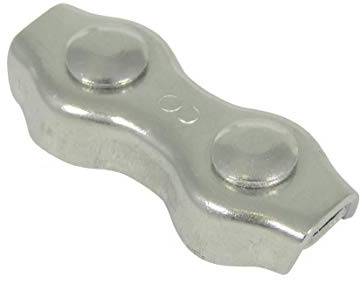 Eider Weidezaun Seilverbinder bis 8 mm - verzinkt, 5 Stück - schraubbarer Seilverbinder, bewährt in der Praxis - schnelle und sichere Verbindung - einfache Handhabung