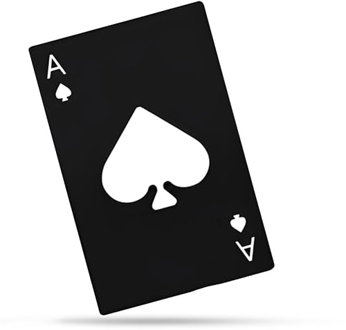 Onlineforu LTD Bottle Opener – Credit Card-Size Stainless Steel Beer Opener – Sleek Black Pocker Cap Opener Portable– Compact & Durable Bar Tool for Wallet or Pocket