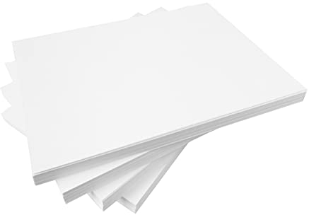Hawksbill Lot de 50 feuilles de papier cartonné multifonction 160 g/m² de qualité supérieure, lisse et net pour imprimante A4 - Pour la maison, le bureau et la papeterie