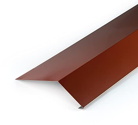 DQ-PP Avloppsfäste | 2 m | Tegel | RAL 8004 | 120 mm x 70 mm | aluminium | övre rännlist | för takrännor, regnrännor | för alla typer av tak | kopparbrun