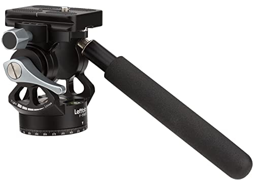 LEFTFOTO Video Tripod Fluid Head with Arca Plate,Lightweight Panorama Base Head for DJI RS2/3 Gimbals Compact Video Cameras and DSLR