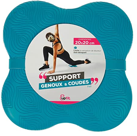UPFIT - Support de yoga pour genou et poignet - Antidérapant - Léger : 100 g - Dimensions : 20 x 20 cm - Aide à soutenir les postures de yoga - Limite la sensation de douleur