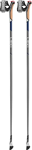 LEKI Smart Flash Stöcke, Light Anthracite-Midnight Blue, 115CM