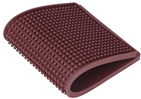 Rubber Bar Mat - 30.5 X 15cm - Thick Durable Bar Spill Mat - Non-Slip Service Mat - Coffee Bar Mat - Restaurant Bar Mat - Counter Top Mat(Brown)
