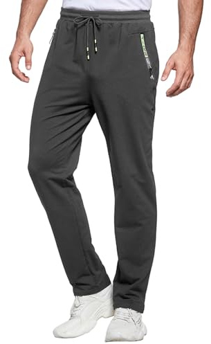 ZOXOZ Jogginghose Herren Baumwolle mit Reißverschluss Taschen Sweatpants Herren Hose