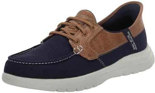 Skechers Dam On-The-go Flex-Palmilla båtsko, Marinblått Xsp, 39 EU