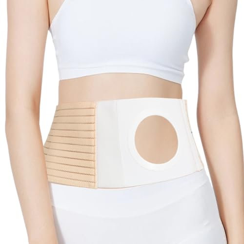 DERAYMI Ceinture de Stomie Unisexe, Ceinture de Hernie Abdominale Stomie, Bandes de Stomie Patients Atteints de Colostomie Prévenir Hernie L