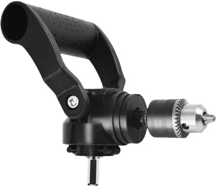 Adaptador de accesorio de taladro de ángulo recto | Adaptador ergonómico antideslizante para portabrocas - Adaptador de accesorio de taladro de metal para taladrar madera, perforación plana
