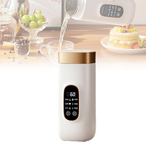 400W Portable Electric Kettle, 650ml Multifunctional Water Boiling Cup With Temperature Adjustment Function, MINI Tea Coffee Water Cup for Office, Travel, Party, Camping