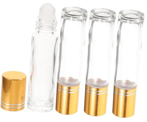 WOONEKY 4piezas Botellas Aceites Dispensador Portátil Para Aromaterapia y Perfumes Diseño