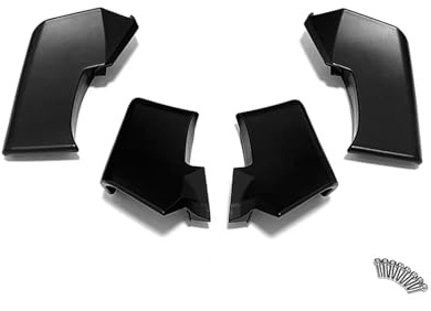Winglets Wings Spoiler Fxed for Ducati Streetfighter V4 V4S V4SP 2018-2024 V2 2018-2024 Motorcycle Winglet Wing Kit Carbon Fiber Color (Matte Black)