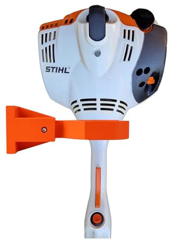 Wandhalterung Universal passend für STIHL FSA FS RGA FSE Freischneider Motorsense Rasentrimmer Wandhalter Halterung Zubehör (Orange)
