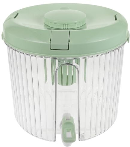 MAGICLULU Distributeur De Boissons Froides avec Bouilloire Et Robinet Bouteille Deau en Plastique avec Couvercle Pichet Rond pour Thé Et Jus