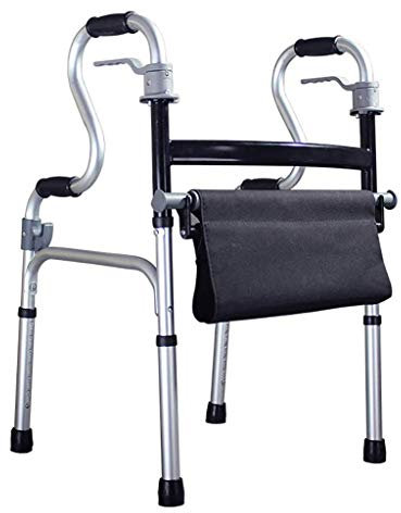 Andador Plegable con Asiento, Andador médico liviano con Agarre cómodo, Ideal para Personas Mayores y discapacitadas