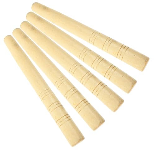 Happyyami 5pcs Wooden Handles for Gardening Tools Replacement Long Beech Wood Tool Handles for Sickles Hoes Shovels Painted 28cm Grip for Outdoor Lawn Care and Garden Maintenance
