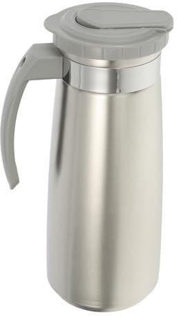 COLLBATH Jarra De Agua De Acero Inoxidable 1300ml Dispensador De Bebidas Frías y Jugo Con Tapa a Prueba De Fugas Ideal Para Frigorífico Color
