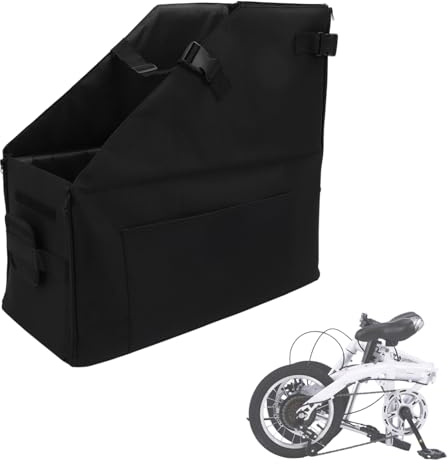 Boîte de Gardien pour Vélo Pliant, Boîte de Rangement à Cycle Pliable, Boîtier de Transport de Transport à Fermeture éclair, Garder le Vélo Vertical pour la Voiture, le Coffre