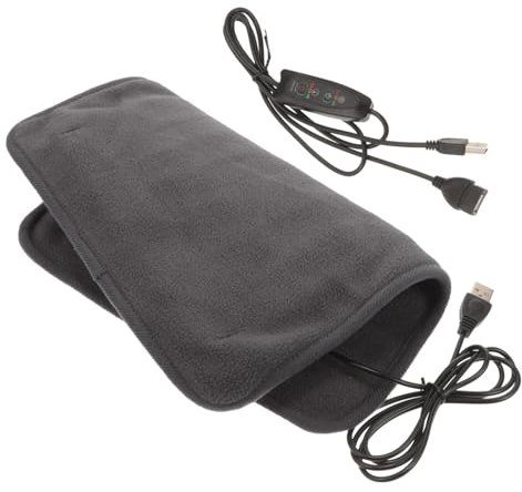 Happyyami Elektrische Wärmematte für Haustiere mit Temperaturregelung USB Beheizbares Polyester Kissen Selbstheizend und Maschinenwaschbar für Kleine Hunde und Katzen