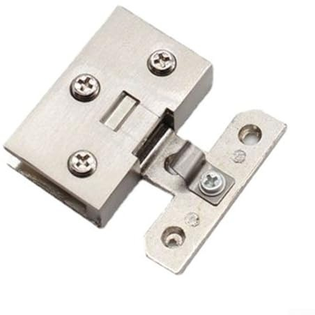 Möbelbeschläge Glastürscharnier für Schrank und Vitrine mit Zinklegierung Material passend für Glastüren 4 7 mm und 5 10 mm Dicke (L)